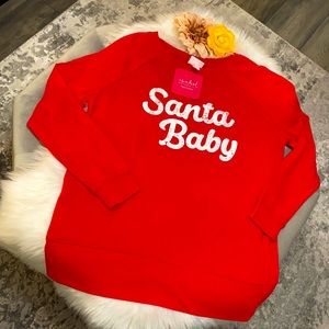 NEW! MATERNITY Santa Baby Sweatshirt